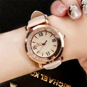 Unisex Quartz Analog Wrist Watch Casual Leather Band Watches Women Dress Watches